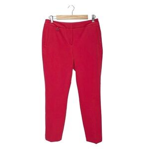 Adrienne Vittadini Millennium Kate Fit Ankle Length Red Pants Size 6 New NWT